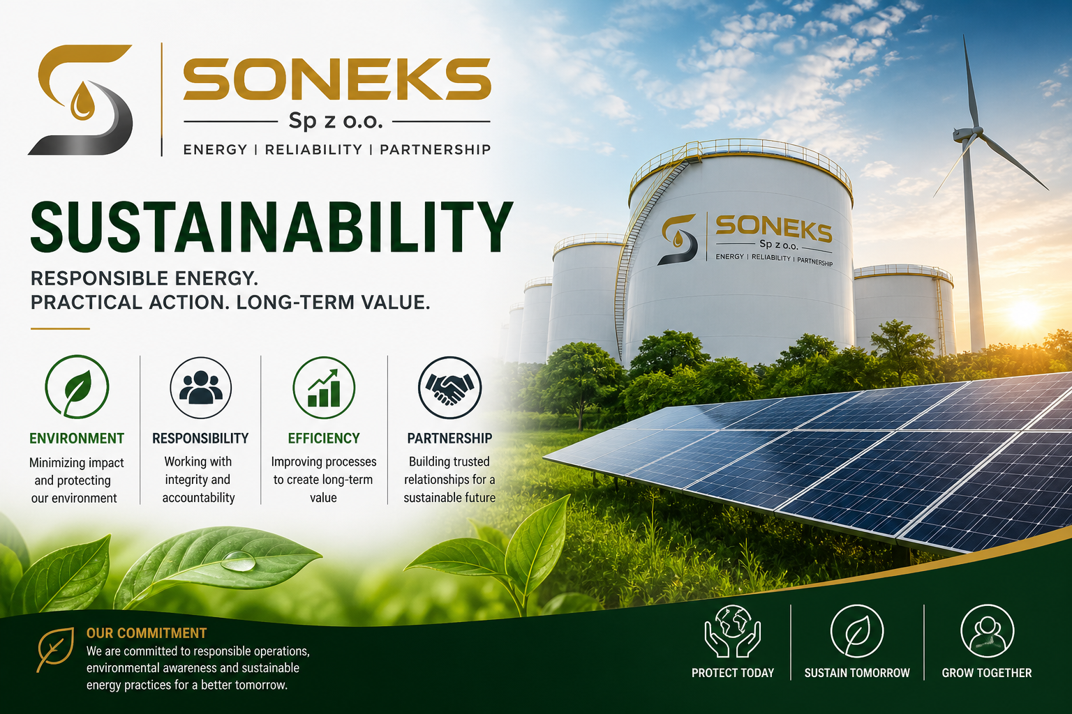 sustainability and responsible energy operations